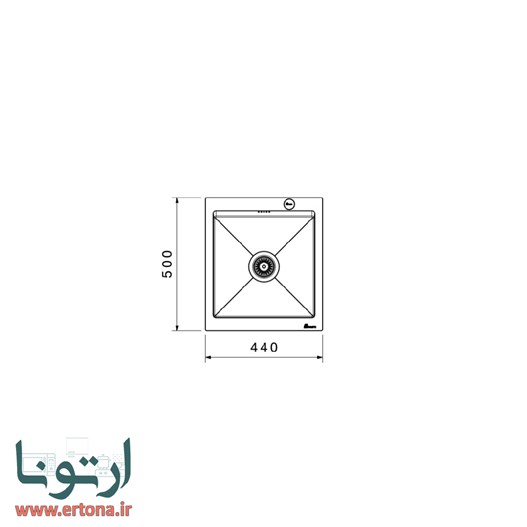 سینک توکار بیمکث مدل 720